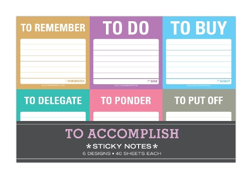 Knock Knock To Accomplish Sticky Note Packet