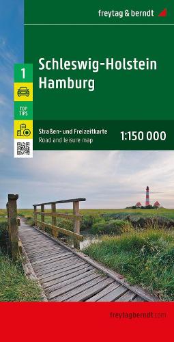 Schleswig-Holstein - Hamburg Road and Leisure Map