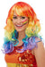 Smiffys Rainbow Glam Wig, Multi-Coloured
