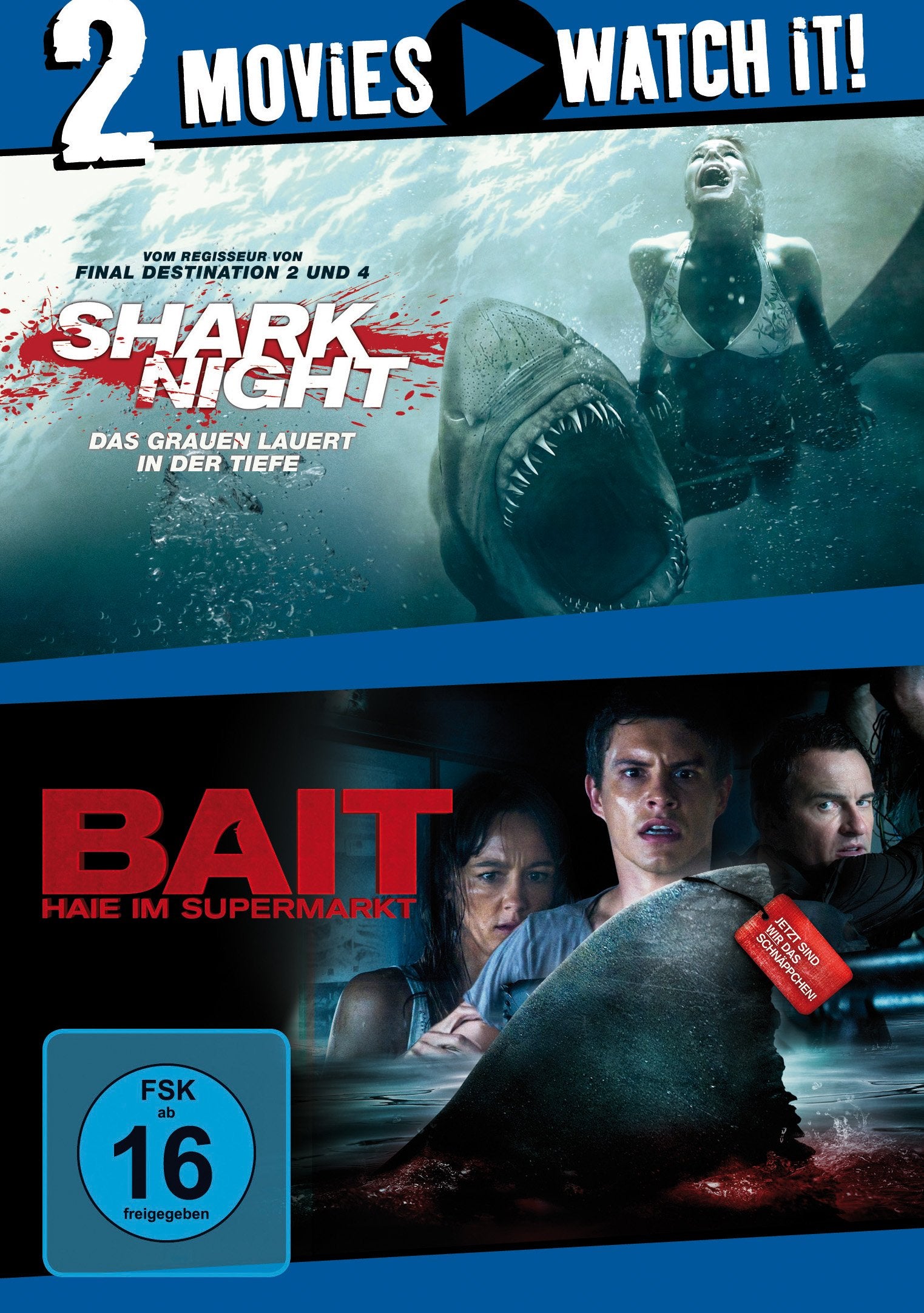 Shark Night - Das Grauen lauert in der Tiefe / Bait - Haie im Supermarkt