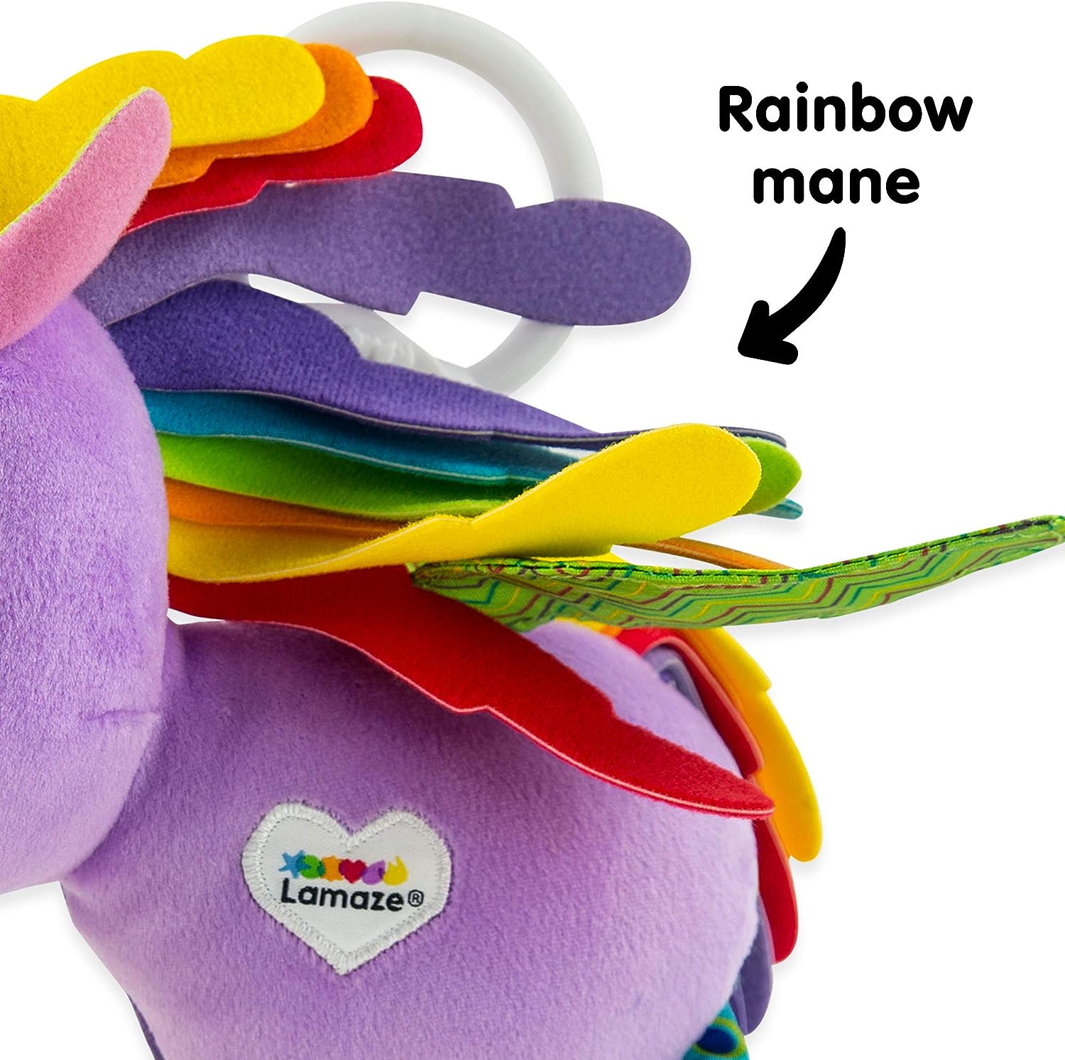 LAMAZE Тilly Twinklewings - Clip on Pram & Pushchair Newborn Baby Toy, Unicorn Toy, Sensory Toy for Babies Boys & Girls From 0 - 6 Months Tilly the Unicorn