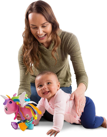 LAMAZE Тilly Twinklewings - Clip on Pram & Pushchair Newborn Baby Toy, Unicorn Toy, Sensory Toy for Babies Boys & Girls From 0 - 6 Months Tilly the Unicorn