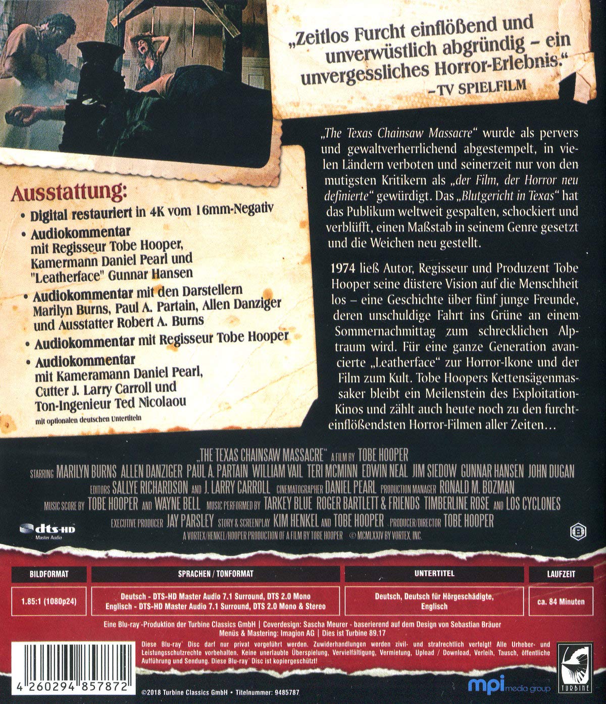 THE TEXAS CHAINSAW MASSACRE (BLU-RA