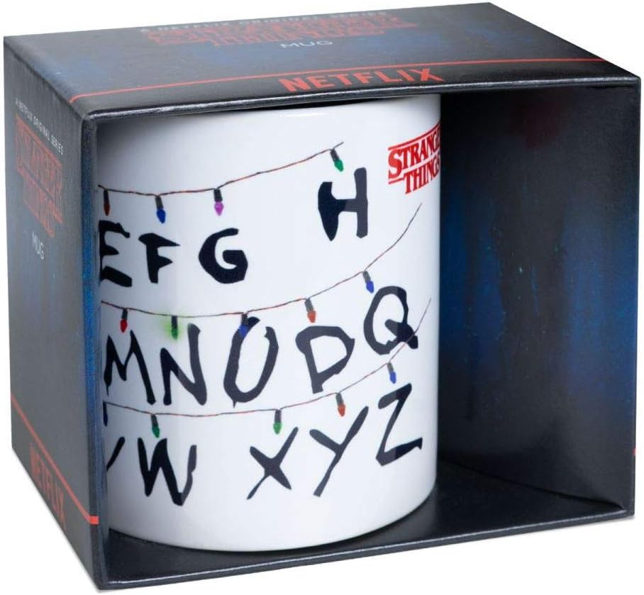 Pyramid International Stranger Things Ceramic Mug with Alphabet Lights Graphic in Presentation Box - Official Merchandise Single