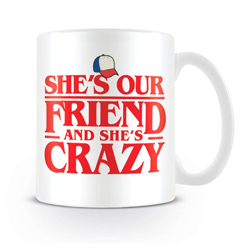 Stranger Things Ceramic Mug with She's Our Friend Design in Presentation Box - Official Merchandise