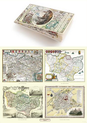 Kent County 1611 – 1836 – Fold Up Map that features a collection of Four Historic Maps, John Speed’s County Map 1611, Johan Blaeu’s County Map of ... Roper. (Historic Counties Maps Collection