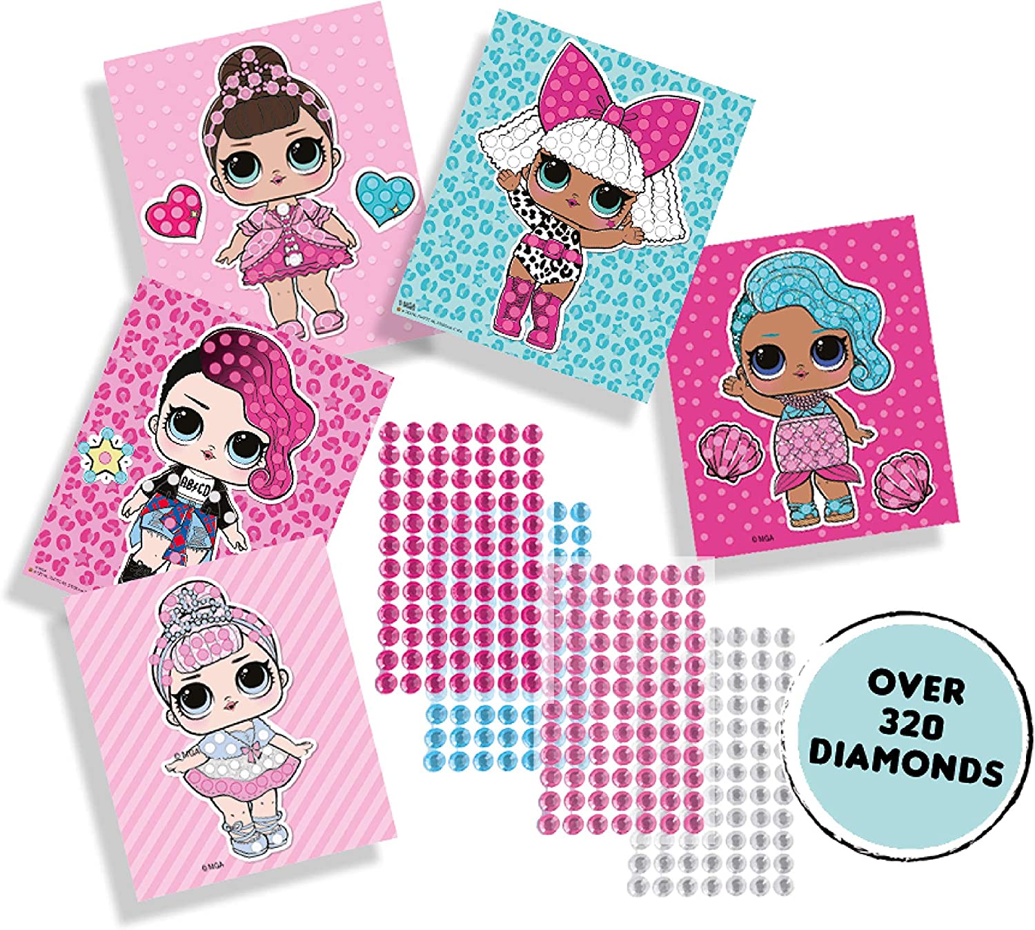 SES Creative L.O.L. Surprise - Mosaico de Diamantes, Pulseras y