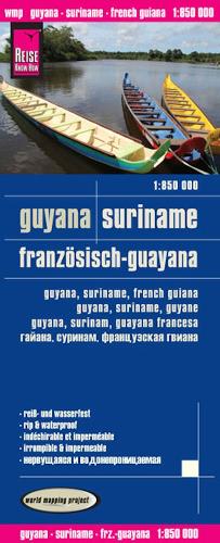 Guyana, Suriname, French-Guayana (1:850.000)