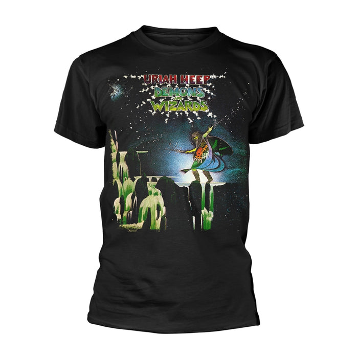 Uriah Heep T Shirt Demons and Wizards Album Cover Band Logo Official Mens