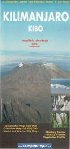 Kilimanjaro - Kibo Climbing and Trekking Map