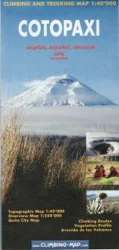 Cotopaxi Climbing and Trekking Map
