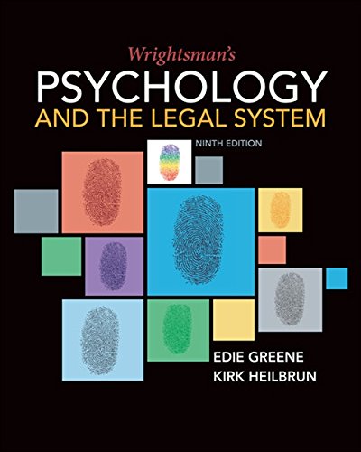 Wrightsmans Psychology And The Legal System