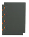 Grey on Orange / Grey on Orange (set of two) A4 Lined Notebooks