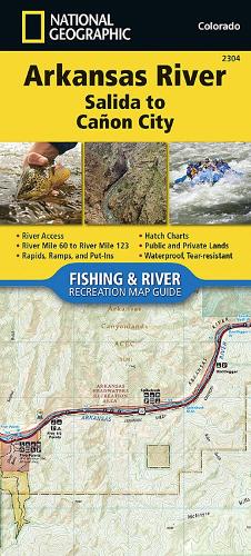 Arkansas River, Salida to Canon City Map