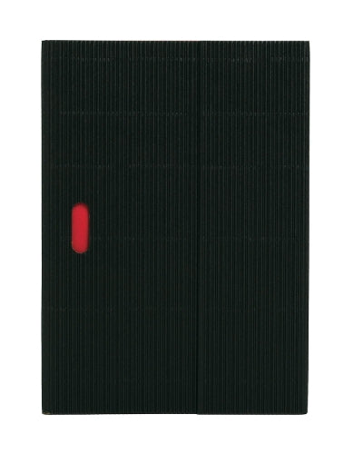 Black (Ondulo) A5 Unlined Notebook