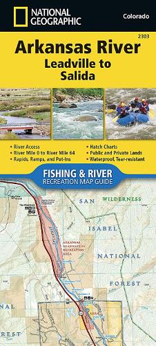 Arkansas River, Leadville to Salida Map