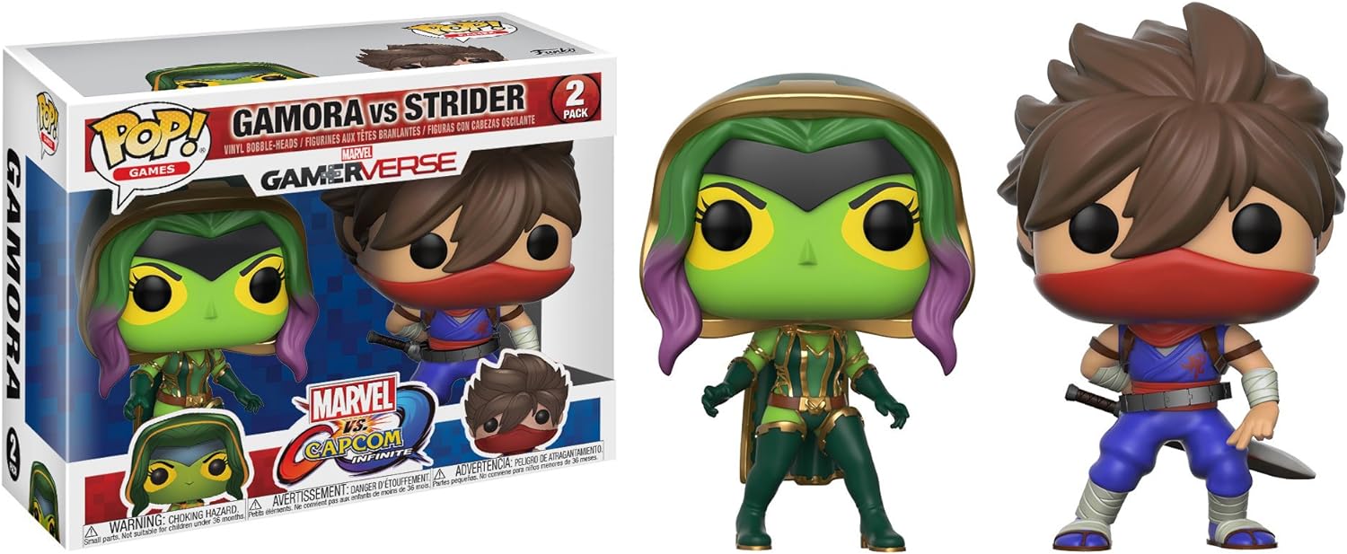 Pack Pop! Marvel Vs Capcom Infinite - 2 Figuras Gamora Vs. Strider