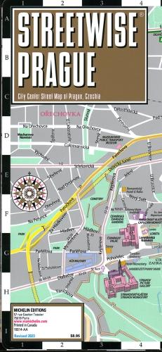 Streetwise Prague Map - Laminated City Center Street Map of Prague, Czech-Republic (Michelin Streetwise Maps