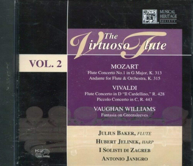 JULIUS BAKER-vivaldi mozart flute concerto the virtuoso Vol 2