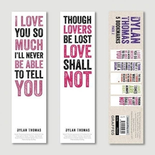 Dylan Thomas Bookmarks Pack 2