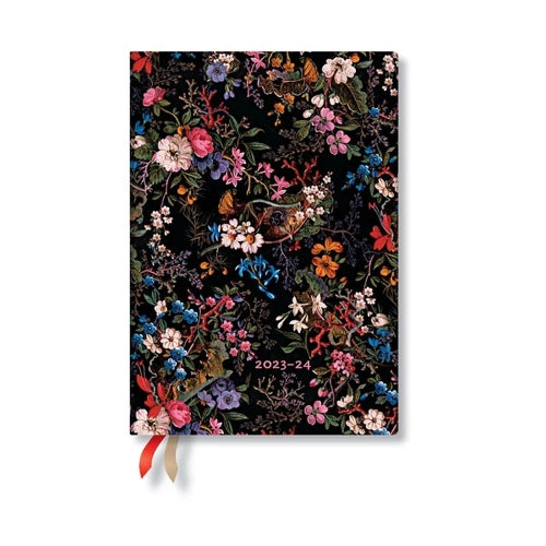 Paperblanks 18-Month Softcover Flexi Diaries 2023-2024 Floralia | Horizontal | Midi (125 × 175 mm