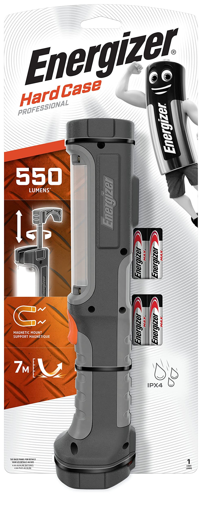 ENERGIZER 639825 Pro Work Light, Hard Case (550 lumens