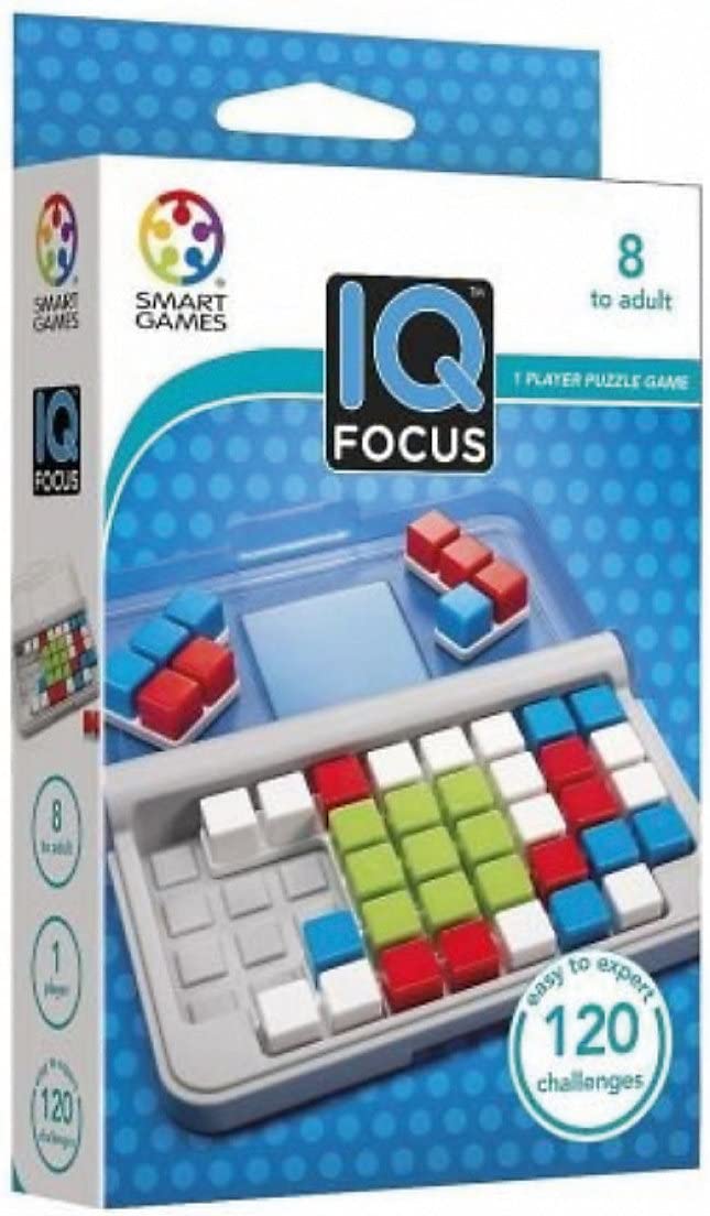 Smart Games - IQ Focus, Puzzle Game with 120 Challenges, 8+ Years