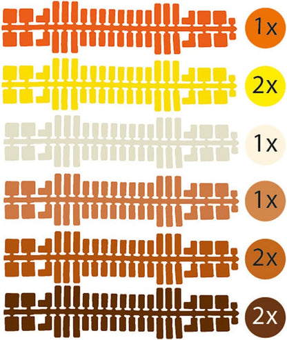 Feuchtmann 31664 Set Ii-9 Color Strips (31607-31612), Multi Colour ...