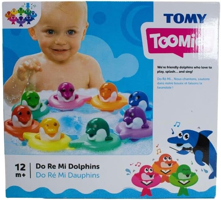 Toomies Do Re Mi Dolphins Baby Bath Toy | Educational and Musical Toy For Toddlers | Kids Bath Toys Suitable For Boys & Girls 1, 2 & 3 Years