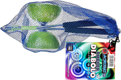 Eureka 515702 Acrobat 105 Rubber Diabolo with Aluminum Hand Sticks, Green