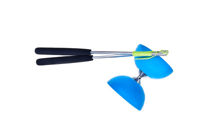 EUREKA- Acrobat 105-Diábolo de Goma con Palos de Aluminio, Color Azul Claro (515707