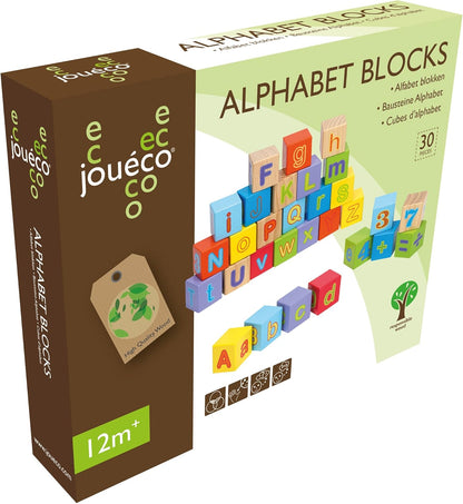 Jouéco – Alphabet Blocks, 80035, 30 Pieces