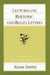 Lectures on Rhetoric & Belles Lettres
