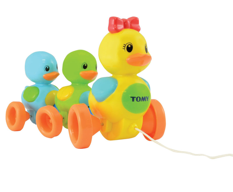 Bizak Tomy Toomies, Familia Patitos con Sonido, Juguete Arrastre Musical, Juego para Andar, Incluye Familia de Patitos