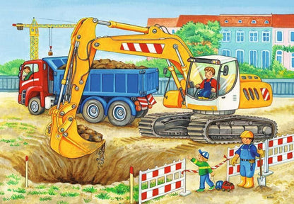 Ravensburger Hard at Work Jigsaw Puzzles for Kids Age 3 Years Up - Toddler Toys - 2x 24 Pieces