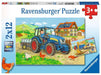 Ravensburger Hard at Work Jigsaw Puzzles for Kids Age 3 Years Up - Toddler Toys - 2x 24 Pieces