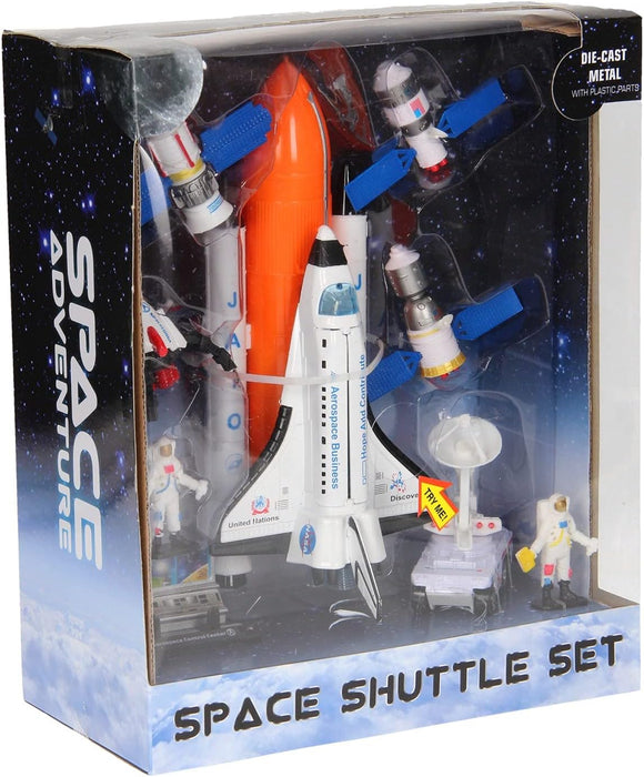 JohnToy- Space Shuttle - Juego de Mesa Grande con luz y Sonido, Multicolor (26055