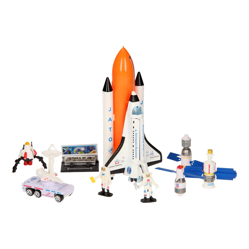 JohnToy- Space Shuttle - Juego de Mesa Grande con luz y Sonido, Multicolor (26055