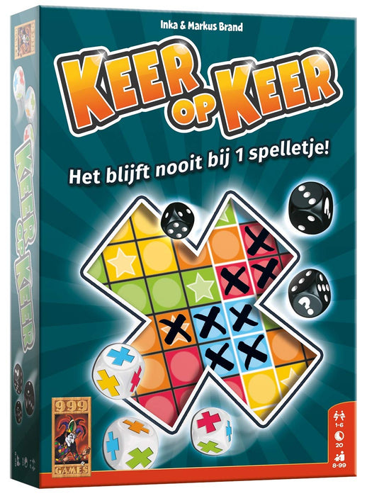 999Games - Time and time again Dice Game - from 8 years - One of the best games of 2016 - Inka & Markus Brand - Roll and write - for 1 to 6 players - 999-KEE01, Multicolored