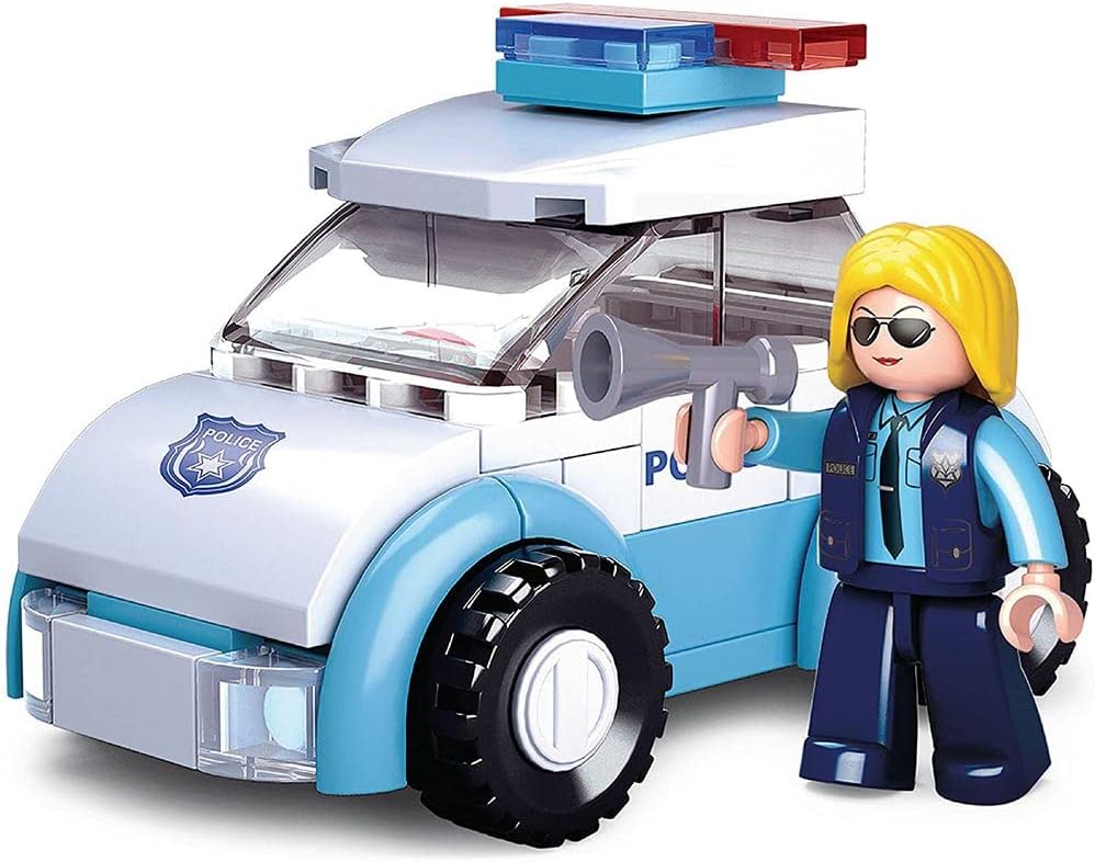 Sluban M38-B0600B Woman with Police Car, Multi-Colors