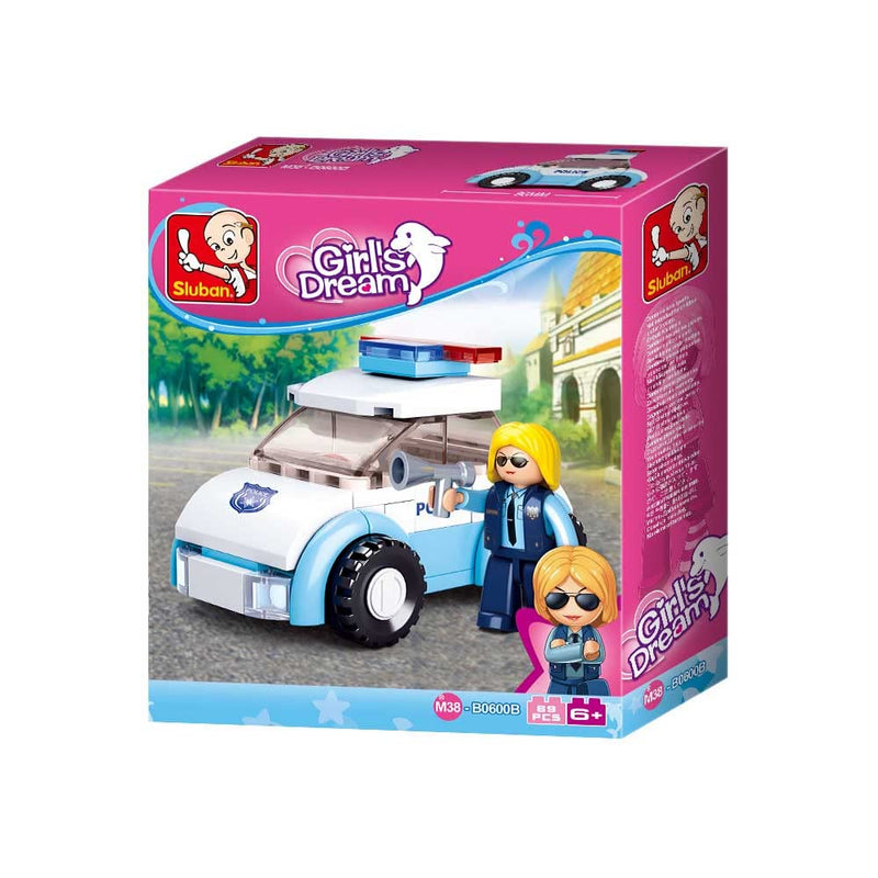 Sluban M38-B0600B Woman with Police Car, Multi-Colors