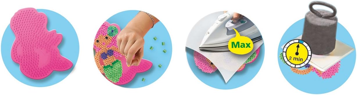 SES Creative- Beedz - Juego de Cuentas para Planchar con diseño de Sirena, Multicolor, S (06212