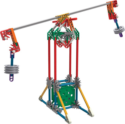 K'NEX STEAM Education Levers and Pulleys Building Set Educational Toys for Kids, 139 Piece STEM Learning Kit, Engineering for Kids, Construction Toys for Kids Ages 8+ Basic Fun 79319
