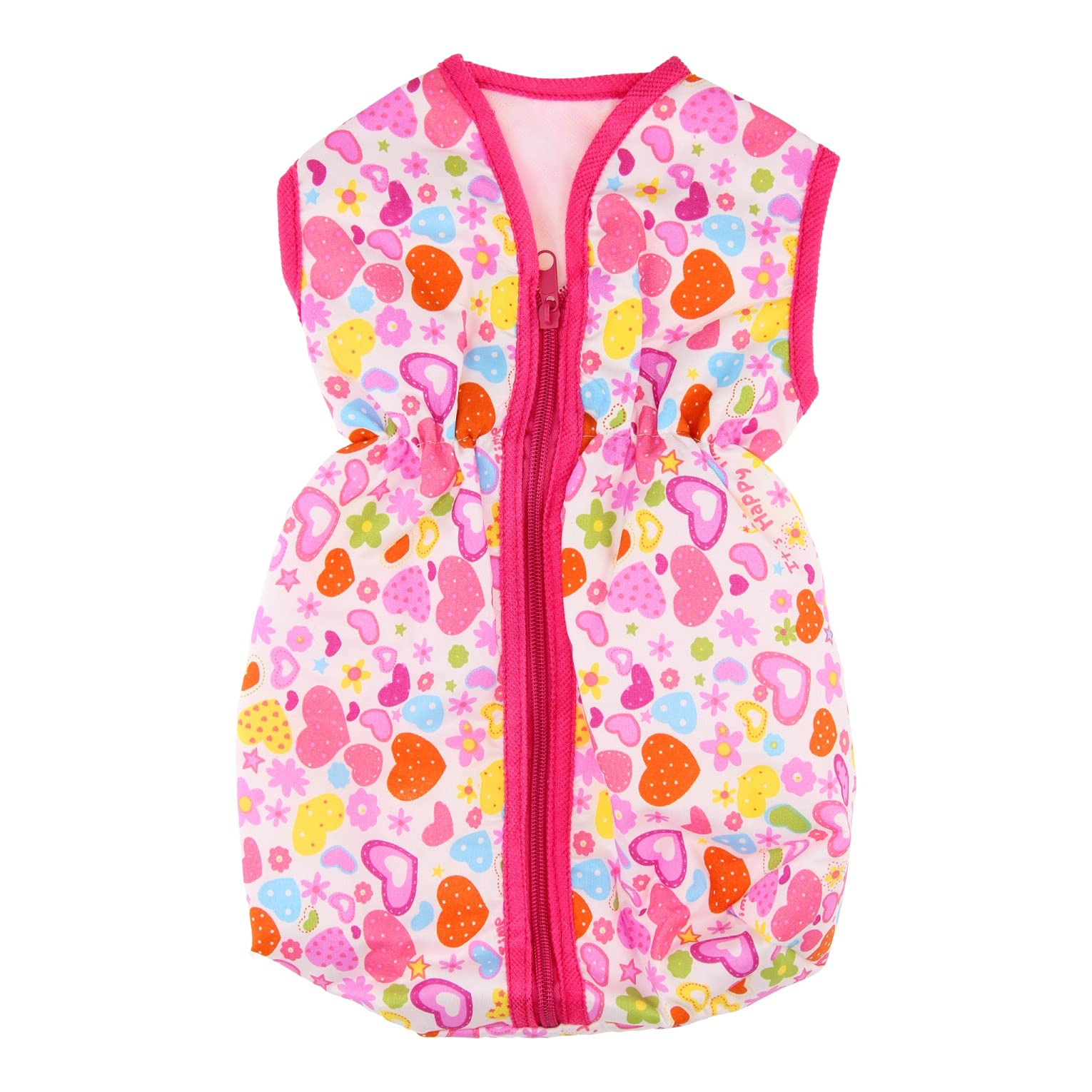 Johntoy 27594 Baby Rose Dolls Sleeping Bag, Pink