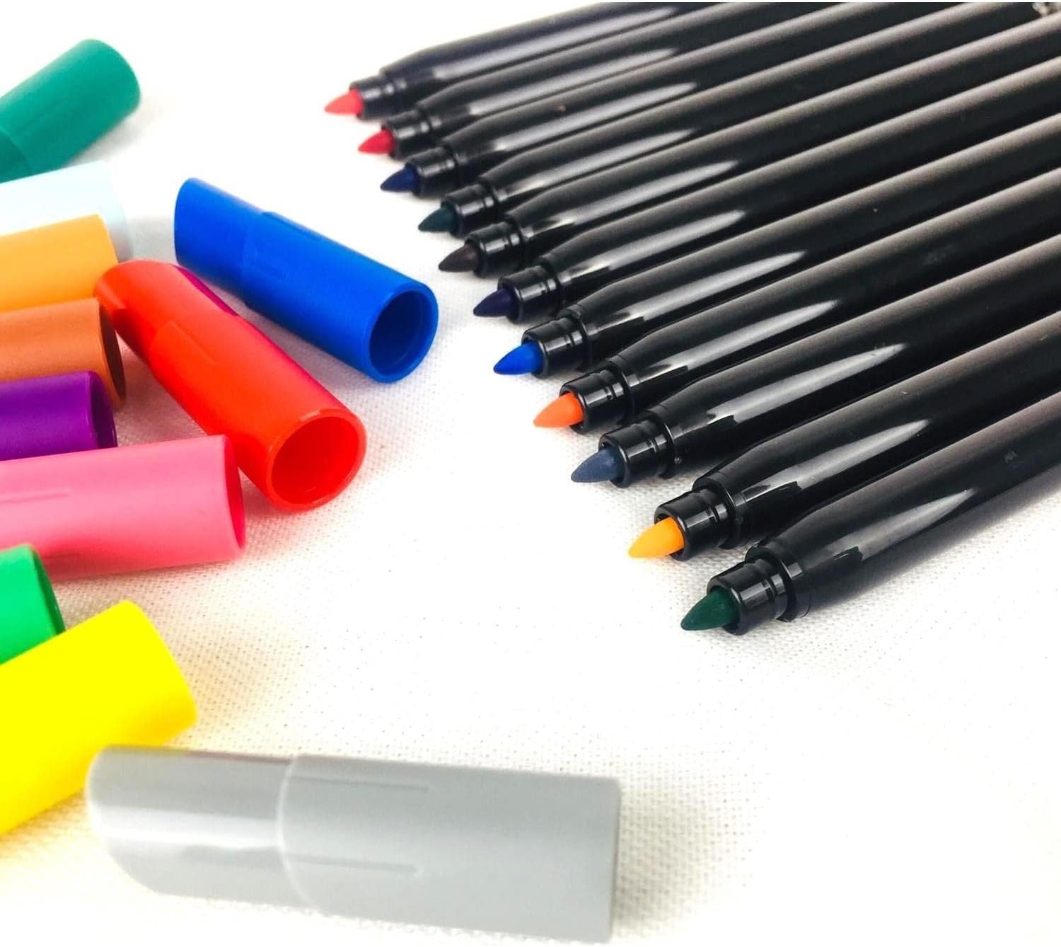 BIC Intensity Felt Tip Pens, Vibrant Colouring Pens, School Supplies for Kids, Pupils or Adults, 12 Pack