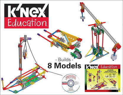 K'NEX 78640 Intro to Simple Machines: Levers and Pulleys Building Set, Educational Toys for Kids, 178 Piece STEM Learning Kit, Engineering for Kids, Construction Toys for Kids Aged 8+