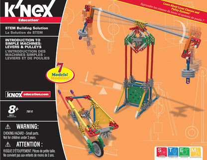 K'NEX 78640 Intro to Simple Machines: Levers and Pulleys Building Set, Educational Toys for Kids, 178 Piece STEM Learning Kit, Engineering for Kids, Construction Toys for Kids Aged 8+