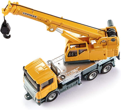 siku 1859, Telescopic crane truck, 1:87, Metal/Plastic, yellow, Telescopic boom