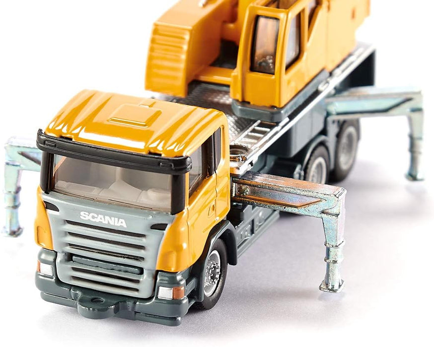 siku 1859, Telescopic crane truck, 1:87, Metal/Plastic, yellow, Telescopic boom