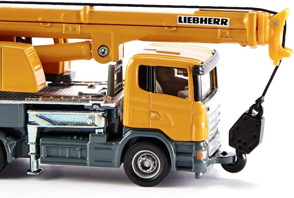 siku 1859, Telescopic crane truck, 1:87, Metal/Plastic, yellow, Telescopic boom